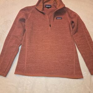 Patagonia Orange Quarter-Zip Pullover